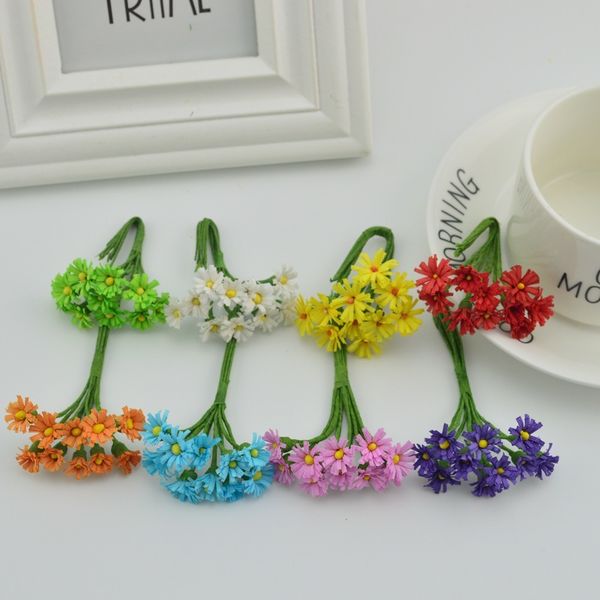 

10 bunches of mini chrysanthemums, hand-made candy box for sending flowers