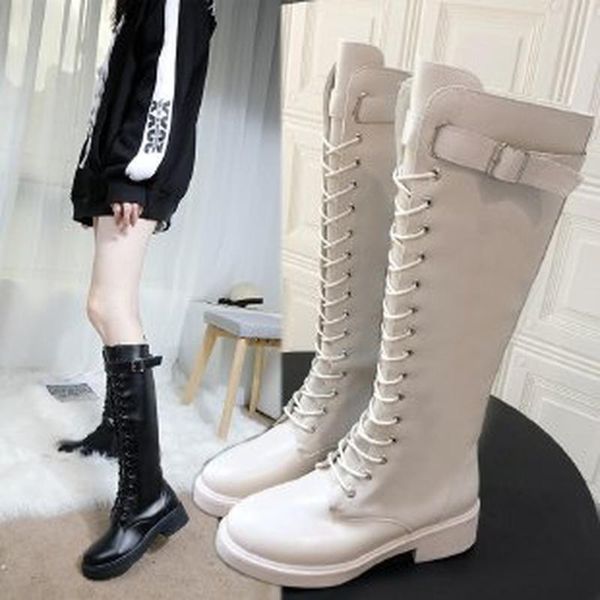 

boots women's over-the-knee artificial leathe women autumn winter mid-calf woman pointed zip 2021, Black