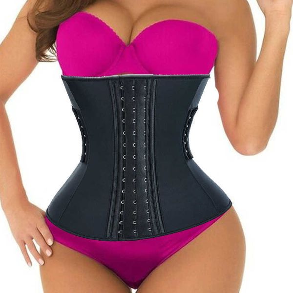 Treinador de cintura de látex de aço osso de aço cintura cintura cincher corset modelo cinta shaper corpo cinto de emagrecimento polímero polímero polímero x0713