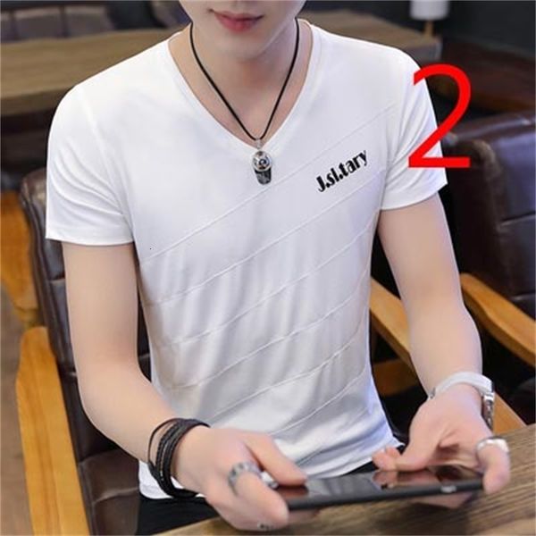 

new 2021 short sleeves have a half-sleeve men's t-shirt tide jihn, White;black