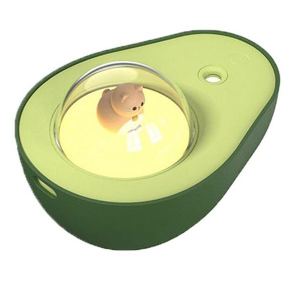 

humidifiers mini avocado 40ml cute deskair humidifier warm night light rechargeable portable mist maker