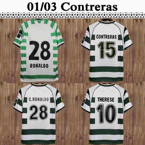 

01 03 tello m.niculae p.barbosa mens retro soccer jerseys 2003 2004 home green white football shirt short sleeve uniforms, Black;yellow