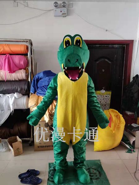 

mascot costumes crocodile alligator mascot costume cartoon character outfit suit new year party marry nuptials amusement park, Red;yellow