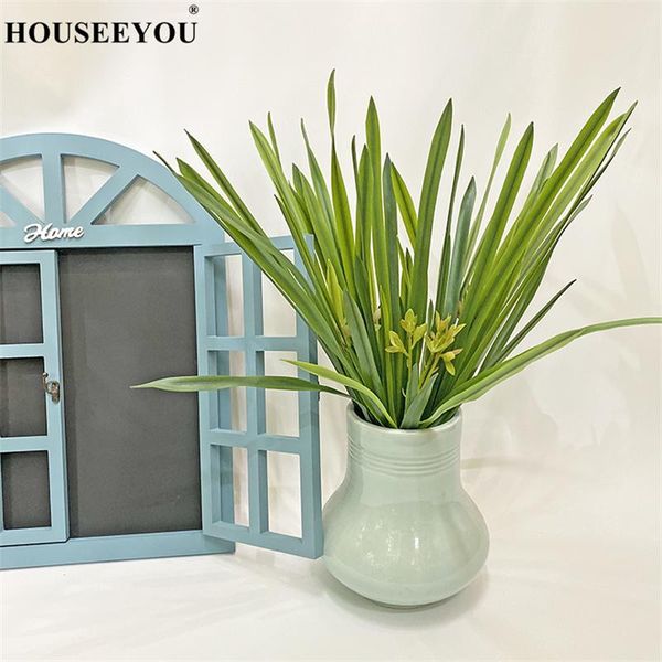 

decorative flowers & wreaths orchid grass hand feeling simulation green plant sword leaf forest department decoration chlorophytum home wedd