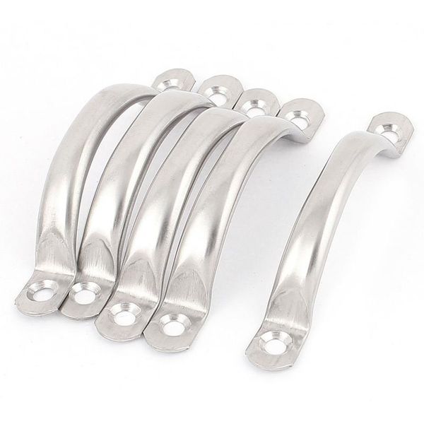 

handles & pulls 90mm long wardrobe drawer door hardware stainless steel handle silver 5 pcs