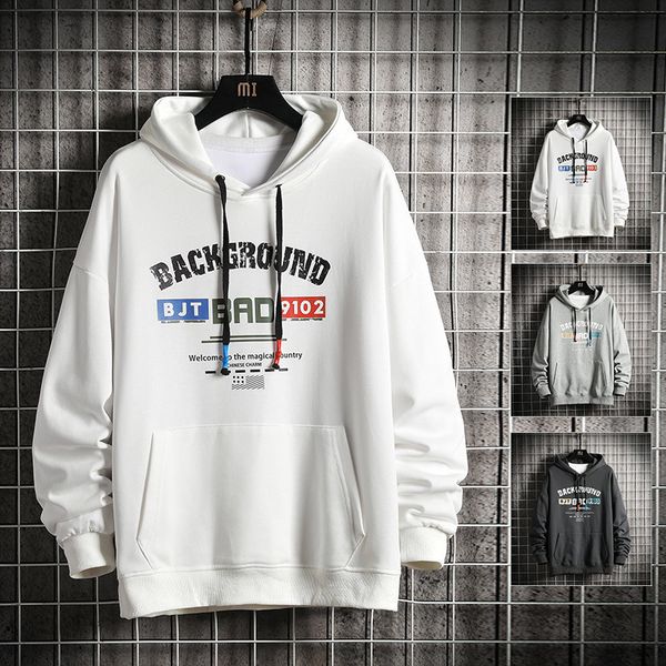 

2021 new winter/autumn harajuku hip hop sweatshirt letter print hoodies men women pullovers hoodie 67dh, Black