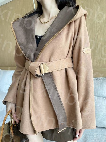 Nuova giacca da donna di design più lunga trench con cappuccio cappotti giacca a vento moda fiori lunghi stile con cintura Slim giacche da donna