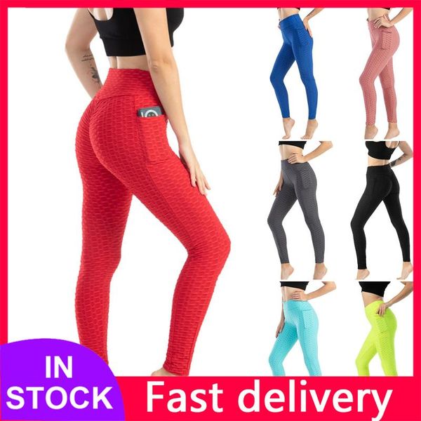 

leggings women fitness gym fold sports pants elastic high waist legging slim hip push up female workout running yoga tights, White;red
