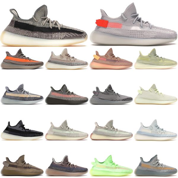

men women running shoes 350 v2 reflective earth glow israfil linen marsh natural zebra cream cinder bred beluga clay static trainers sneaker