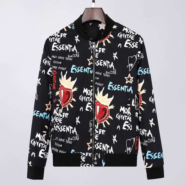 

fashion et windbreaker long sve mens digners ets hoodie clothing zipper with animal letter pattern plus size cloth m-3xl, Black;brown