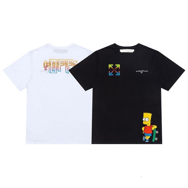 

30u8fashion brand new embroidery cartoon character drill arrstyle loose short sleeve, White;black