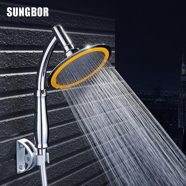 

bathroom shower heads bath pressure large handle head nozzle water saving big rainfall hand accessories spray lx-331