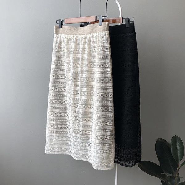 

skirts bud silk female han edition of fund 2021 autumn winters package hip skirt tall waist thickening in long a word, Black