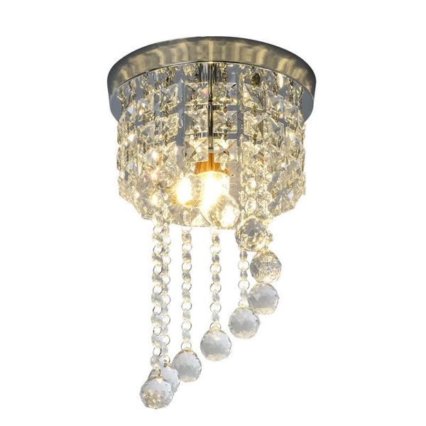 

pendant lamps modern spiral crystal chandelier for home entrance stair staircase aisle corridor ceiling hanging lamp decoration led