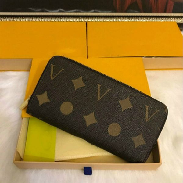 

high-end fashion men and women purses leather designer zippers letter and flower cards luxury hand-held 461134, Red;black