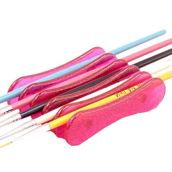 

nail art kits 2021 makeup brush pen holder stand rest acrylic uv nails accessories fre-drop