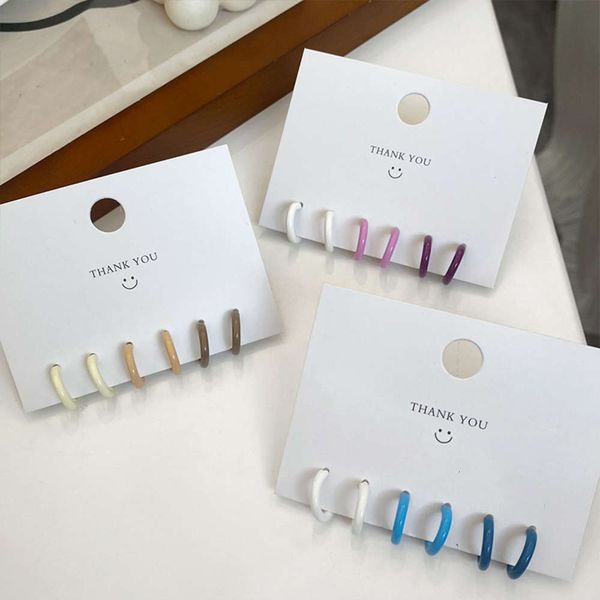 

set color candy simple small temperament high-grade earrings