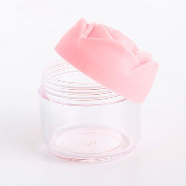 

5pcs 20g cream jar with rose pattern lid empty bottles cosmetics container box q84b
