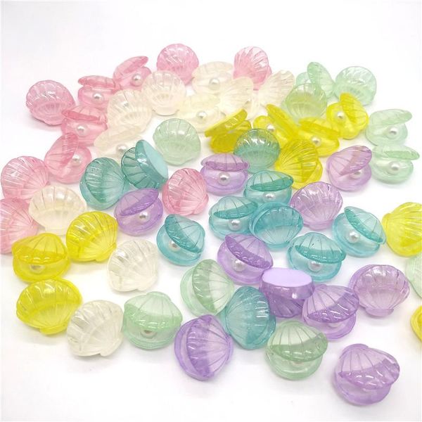 

Charms 10Pcs Colorful Simulation Pearl Shell Cute Sea Conch Pendant Accessories For Making Earring Necklace KeyChain DIY Jewelry, Bronze;silver