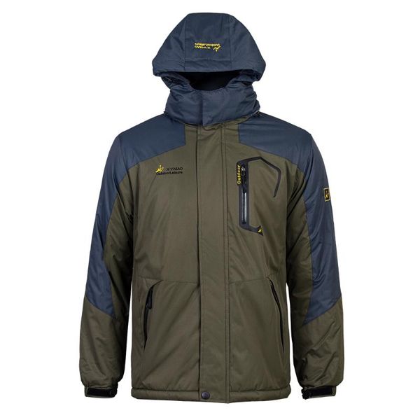 

men's down & parkas hiking camping windbreakers men winter jacket thick warm parka fur fleece windproof waterproof drop, Black