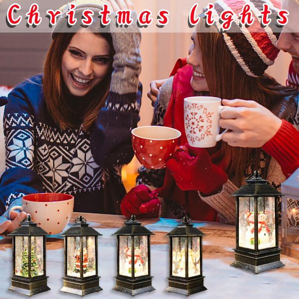 

garden decorations christmas lantern home decor candlestick lamp night light old man snowman decoration deskornament 100ml