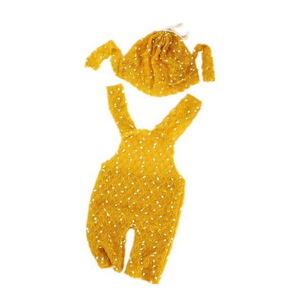 

caps & hats knit po props baby knitted soft mohair hat cap and trousers costume born t5ec, Yellow