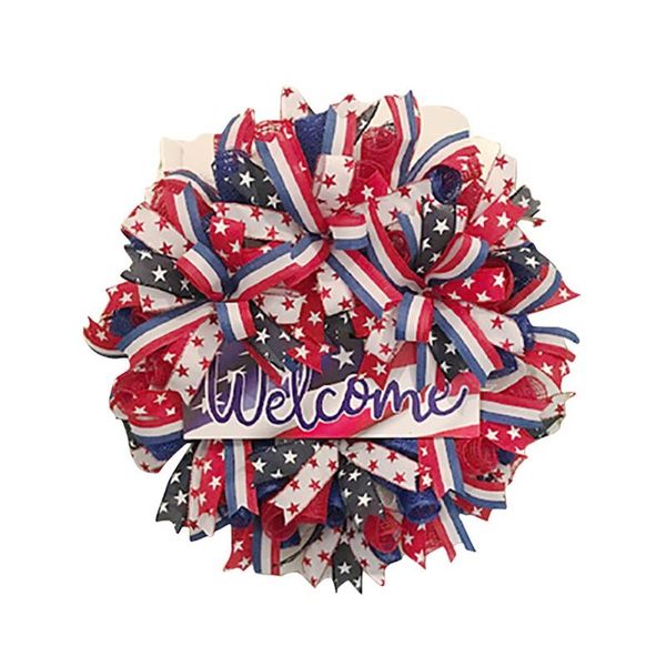 

decorative flowers & wreaths independence day wreath decorations materials handmade durable beautiful delicate non toxic odor