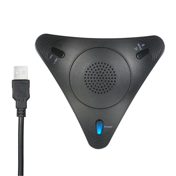 

conference computer microphone voip omnidirectional deskusb wired microphone built-in speaker support volume control mute