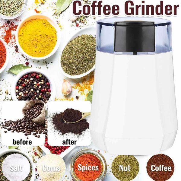 

electric coffee grinders grinder 130w with titanium coated blades 70g capacity steel container easy to clean