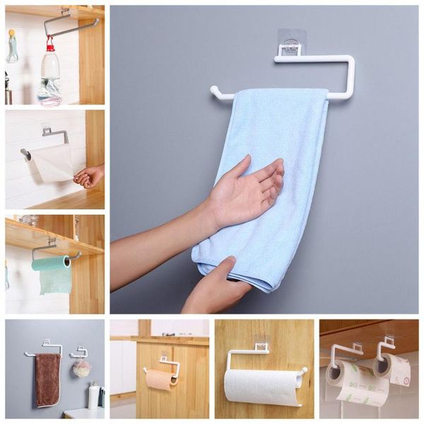 

towel racks bathroom home accessorie toilet paper hanger self adhesive holder