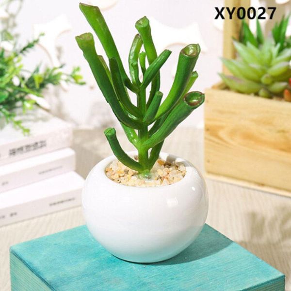 

decorative flowers & wreaths artificial succulent plants mini potted fake plastic flower landscape home decor