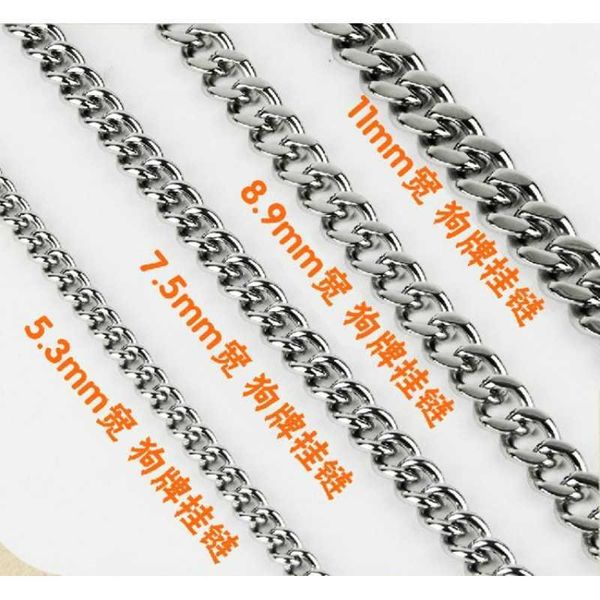 

stainless steel hanging tag dog tag special dog chain teddy golden labrador gct5