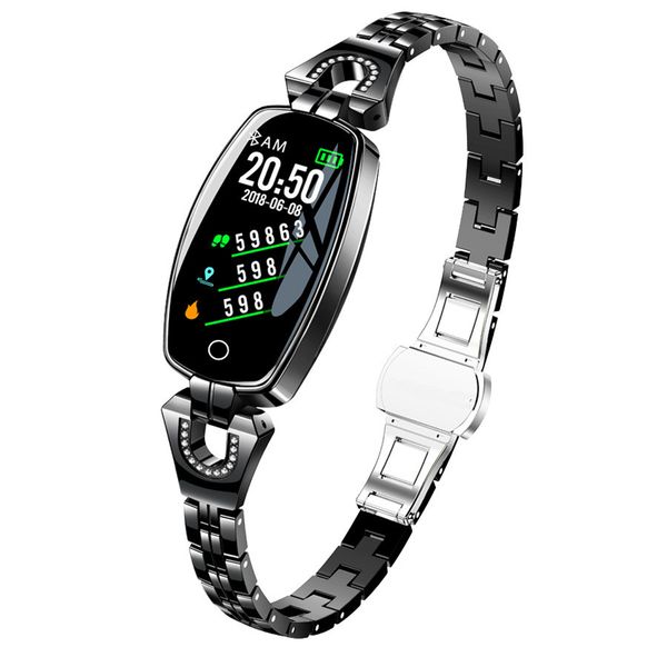 

h8 fashion ladies smart bracelet is suitable for girls blood pressure fitness tracker watch ip67 waterproof smartwatch