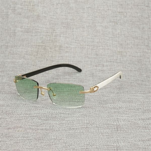 

80% off store online natural buffalo horn sunglasses men vintage wood eyewear square rimless frame for women outdoor shades oculos gafas, White;black