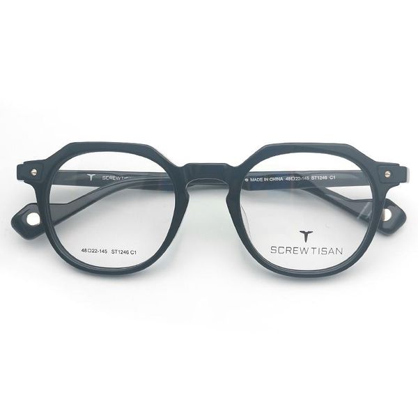 

fashion sunglasses frames women men black acetate eyeglasses 2021 korean eyewear