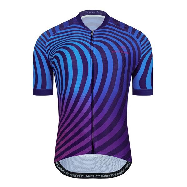 

racing jackets keyiyuan 2022 summer pro team cycling wear mens mountain bike breathable shirt mtb, Black;red