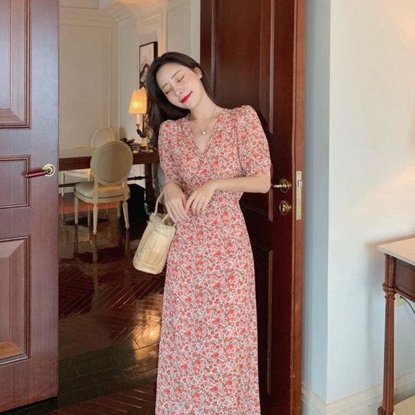 

casual dresses cmaz for women summer 2021 korean style, Black;gray