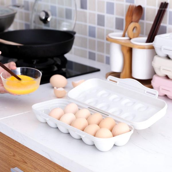 

storage bottles & jars home container holder egg box kitchen tray refrigerator with lid case stackable dispenser large capacity moisture-pro