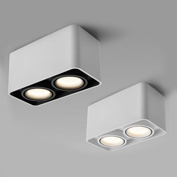 

ceiling lights surface mounted square dimmable cob led lamps 10w 15w 20w 30w spot direction adjustable indoor lighting