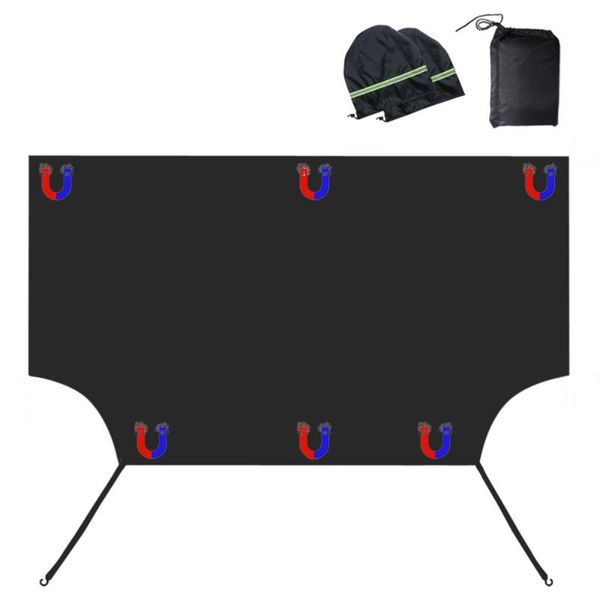 

car sunshade sun visor shell universal front windshield snow shield protection magnet auto pp exterior accessories 22*20*5cm