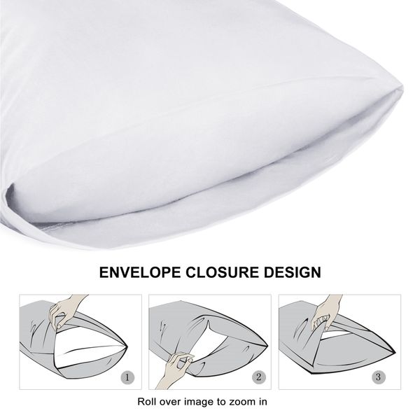 

polyester white pillow cover