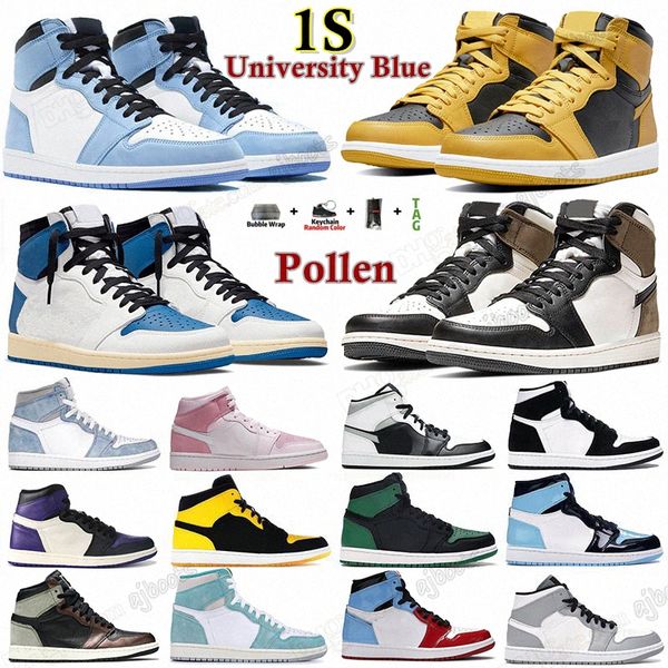 

jumpman mens 1 high og basketball shoes 1s university blue dark mocha lightning pollen hyper royal chicago shoe women sports sneakers traine