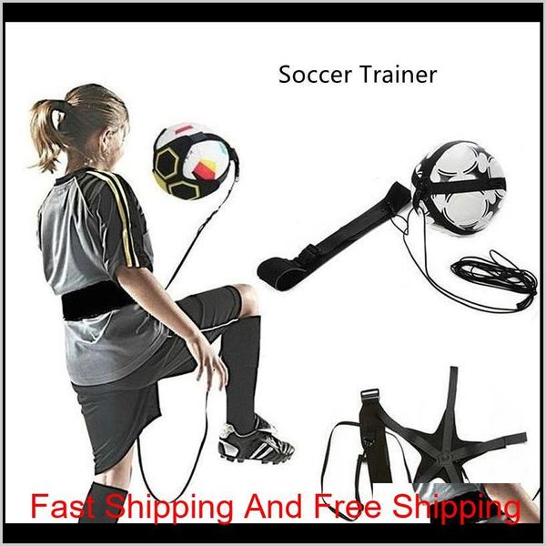 

soccer ball juggle bags children auxiliary circling belt kids football training equipment kick solo soccer trainer football kick juggl 48hto