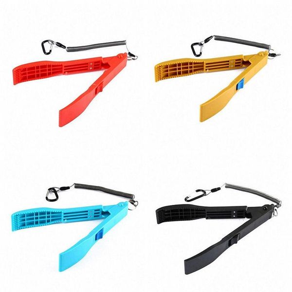 

durable plastic fishing pliers gripper hand controller fishing body grip clamp gripper with rope carabiner fishing tac jllifc