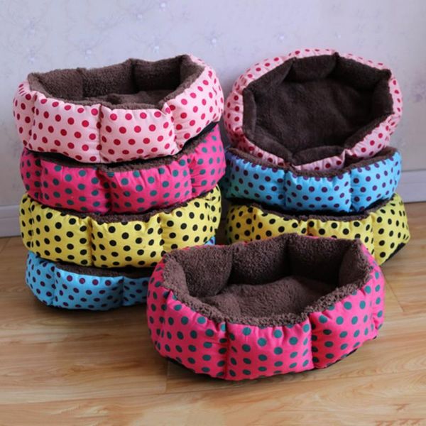 

dog houses & kennels accessories colorful leopard print pet cat and bed mats washable warm doghouse