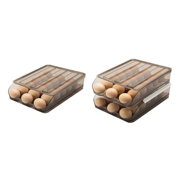 

kitchen storage & organization refrigerator egg box portable drawer rack holder container household organizer case