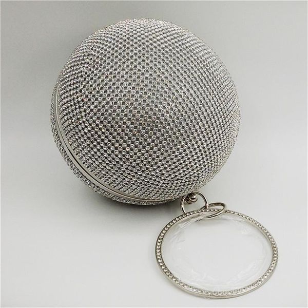 

cosmetic bags & cases round chain bag with sidelight and diamond