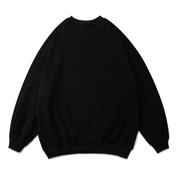 

new fw 2021 hip hop streetwear sweatshirt mens winter long sleeve pullover cotton loose lock rabbit print harajuku hoodie rwzi, Black
