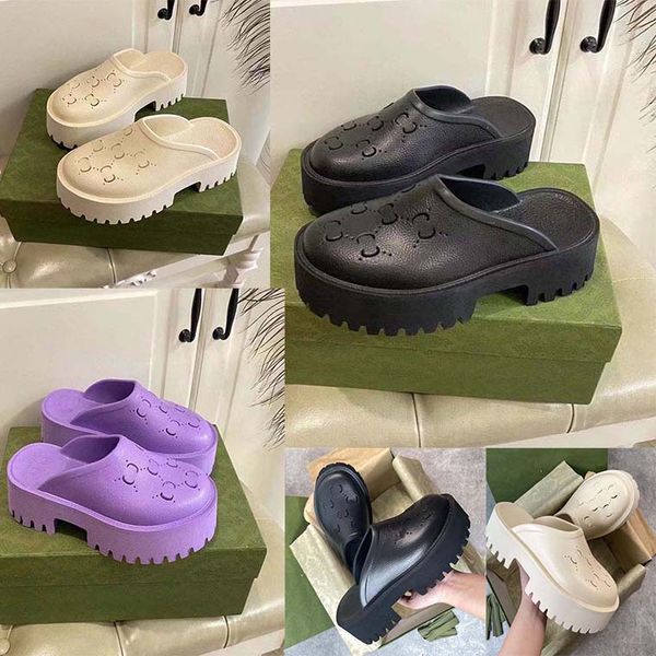 

the slippers designer womens high heels are made of rubber material which adds a sense of fashion non-slip and wear-resistant suitable for b, Black