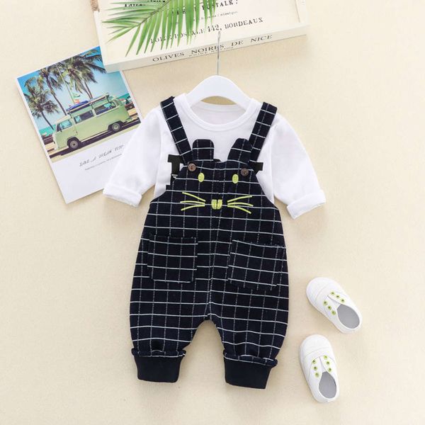 

children's spring autumn clothing boys and girls fashion pants set, Blue